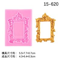 Vintage  frame Silicone Mould 1 - Cake Tools - Silicone Moulds - Close-up View