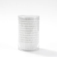 300 Pcs Set White Paper Cupcake Baking Liner 11cm - Cake Tools - Cupcake Supplies - Close-up View