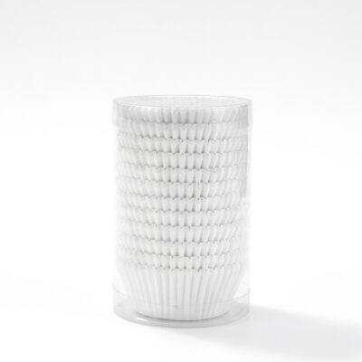 300 Pcs Set White Paper Cupcake Baking Liner 11cm - Cake Tools - Cupcake Supplies - Close-up View