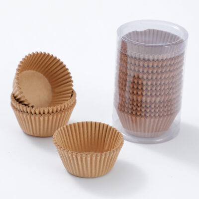 300 Pcs Set Brown Paper Cupcake Baking Liner 11cm - Cake Tools - Cupcake Supplies - On Display