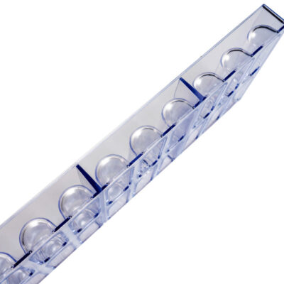18 Cavity Capsule Shape Polycarbonate Chocolate Mould - Cake Tools - Polycarbonate Moulds - Close-up View