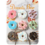 Wooden Donut Stand - Cake Tools - Doughnuts Supplies - Close-up View