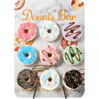 Wooden Donut Stand - Cake Tools - Doughnuts Supplies - Close-up View
