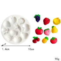 Fruit Fondant Silicone Mould - Cake Tools - Silicone Moulds - Close-up View