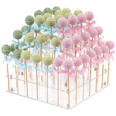 56 Holes Lollipop & Cake Pops Display Stand - Cake Tools - Cake pops Supplies - Showing Size