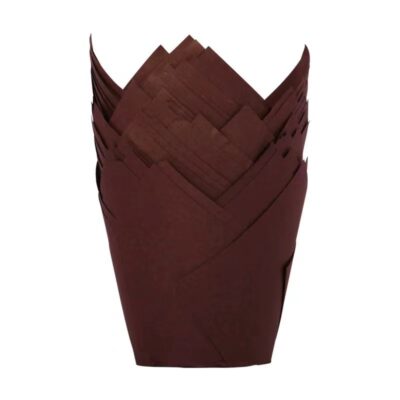 50 Pcs Set coffee Tulip Muffin Cupcake Paper Liner - Cake Tools - Cupcake Supplies - Product Detail