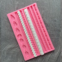 Decorative Border & Bead Silicone Mold - Cake Tools - Silicone Moulds - Full View