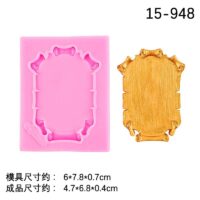 Vintage  frame  Silicone Mould 2 - Cake Tools - Silicone Moulds - Full View