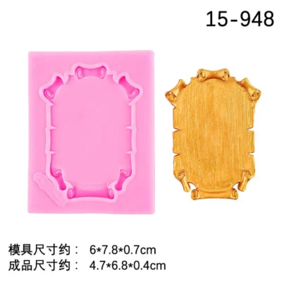 Vintage  frame  Silicone Mould 2 - Cake Tools - Silicone Moulds - Full View