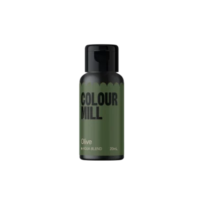 Colour Mill Olive – Water Based Food Colouring 20ml - Colour Mill - Water Based Food Coloring - On Display