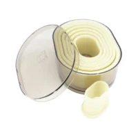 Oval Shape Polyglass Cookie Fondant Cutter - Cake Tools - Cookie Cutters - Showing Size