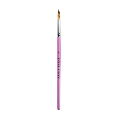Sweet Sticks Pointed Round #6 Brush - Sweet Sticks - Cake Decorating Tools - Full View