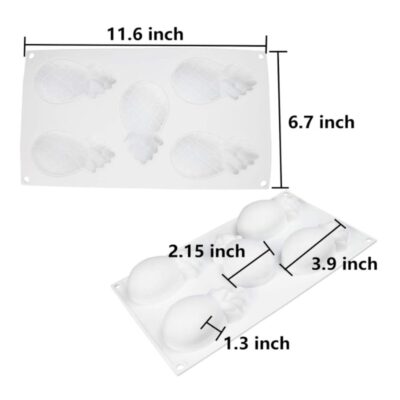 Pineapple Fruit Mousse Cake Silicone Baking Pan