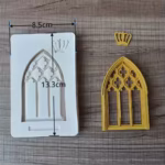 Door Fondant Silicone Mould - Cake Tools - Silicone Moulds - Full View