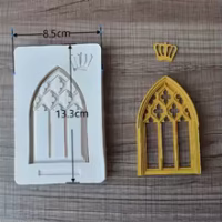 Door Fondant Silicone Mould - Cake Tools - Silicone Moulds - Full View