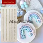 Rope Fondant Silicone Mould - Cake Tools - Silicone Moulds - Showing Size