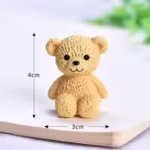 3 Pcs Set Bear Cake topper - Cake Tools - Figure Toppers - Close-up View