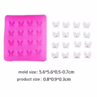 Butterflies Fondant Silicone Mould - Cake Tools - Silicone Moulds - Showing Size