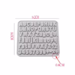 Number Letter Chocolate Silicone Mould 1 - Cake Tools - Chocolate Moulds - On Display
