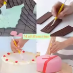 8 Pcs Set Dual Edge Modelling Tools - Cake Tools - Cake Decorating Tools - Showing Size