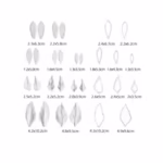 20 Pcs Set Dahlia Flower Petal Veiner Mould & Cutter - Cake Tools - Sugar flowers Essentials - Full View