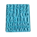 Number Letter Chocolate Silicone Mould - Cake Tools - Chocolate Moulds - Showing Size
