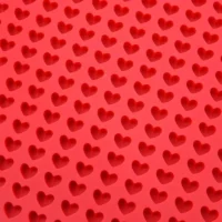 Mini Heart Shaped Silicone Mold 255 Cavity - Cake Tools - Silicon Baking pan - Close-up View