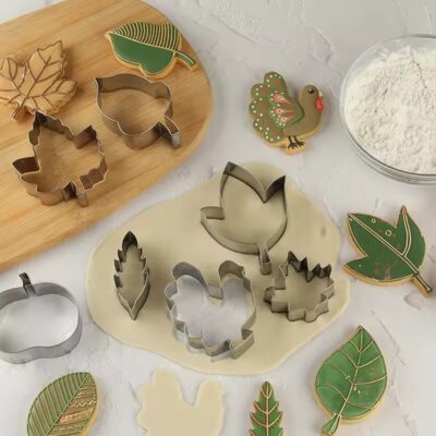 12 Pcs Set Leaf Cookie Fondant Cutter - Cake Tools - Plungers & Cutters - On Display