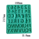 Number Letter Chocolate Silicone Mould - Cake Tools - Chocolate Moulds - Full View