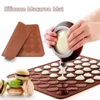 30 Cavity Macaron Silicone Baking Mat - Cake Tools - Baking matt - Close-up View