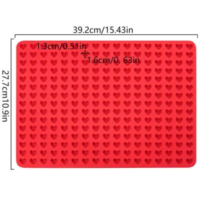 Mini Heart Shaped Silicone Mold 255 Cavity - Cake Tools - Silicon Baking pan - Product Detail