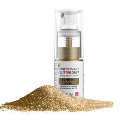 SUGARFLAIR Glitter Dust Extreme Gold Puff Spray 10g