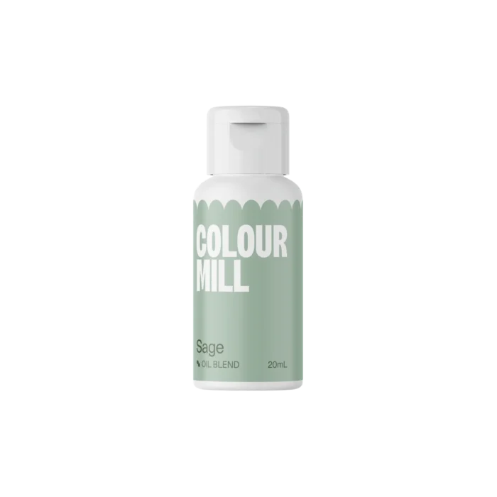 Colour Mill Sage – Oil Based Food Colouring 20ml - Colour Mill - Oil Based Food Coloring-Candy Colors - Close-up View