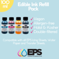 EPS 100ml Edible Ink Refill Pack - EPS - Edible Printing Supplies - Full View