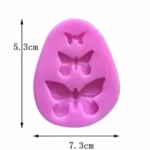 Butterfly Fondant Silicone Mould - Cake Tools - Silicone Moulds - Close-up View