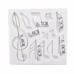 Music Notes Fondant Silicone Mould - Cake Tools - Silicone Moulds - Full View