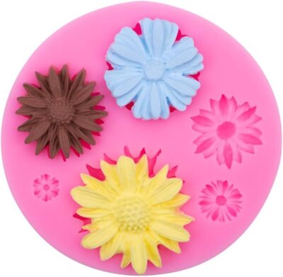 Flowers Fondant Silicone Mould - Cake Tools - Silicone Moulds - Close-up View