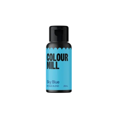 Colour Mill Sky Blue – Water Based Food Colouring 20ml - Colour Mill - Water Based Food Coloring - On Display