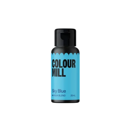 Colour Mill Sky Blue – Water Based Food Colouring 20ml - Colour Mill - Water Based Food Coloring - On Display