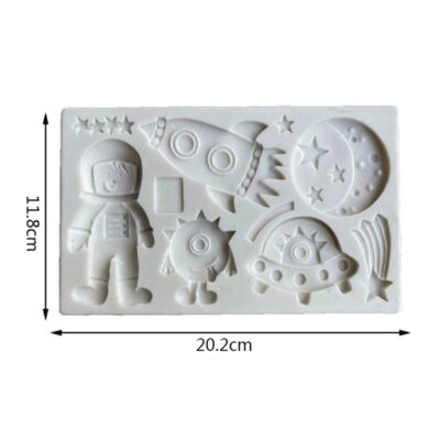 Space Theme Fondant Silicone Mould - Cake Tools - Silicone Moulds - Product Detail