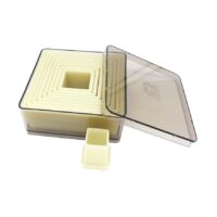 Square Polyglass Cookie Fondant Cutter - CakeTools UAE - Cookie Cutters - Showing Size
