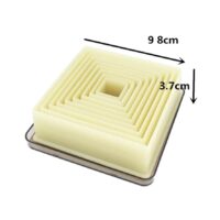 Square Polyglass Cookie Fondant Cutter - CakeTools UAE - Cookie Cutters - Full View