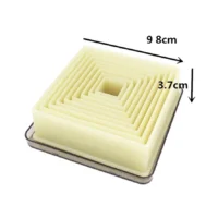 Square Polyglass Cookie Fondant Cutter - CakeTools UAE - Cookie Cutters - Full View