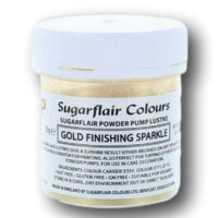 SUGARFLAIR Edible Glitter Dust Gold Finishing Sparkle 25g - SUGARFLAIR - Edible Dust Powders - Close-up View