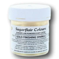 SUGARFLAIR Edible Glitter Dust Gold Finishing Sparkle 25g - SUGARFLAIR - Edible Dust Powders - Close-up View