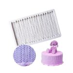 Knitting Texture Fondant Embosser Silicone Mould 1 - Cake Tools - Embossers & Stamps - Product Detail