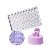 Knitting Texture Fondant Embosser Silicone Mould 1 - Cake Tools - Embossers & Stamps - Product Detail