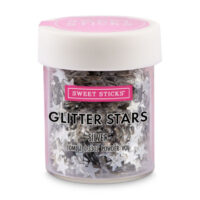 Sweet Sticks Silver Glitter Stars - Sweet Sticks - Edible Supplies - Close-up View
