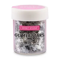Sweet Sticks Silver Glitter Stars - Sweet Sticks - Edible Supplies - Close-up View