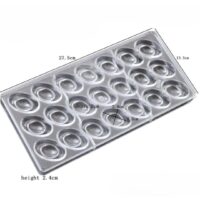 21 Cavity Chinese Ingot Shape Polycarbonate Chocolate Mould - Cake Tools - Polycarbonate Moulds - Close-up View
